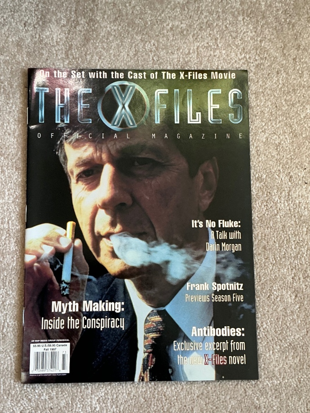 The X-Files Official Magazine Fall 1997 MVP Media Group Issue 3 Mulder Scully